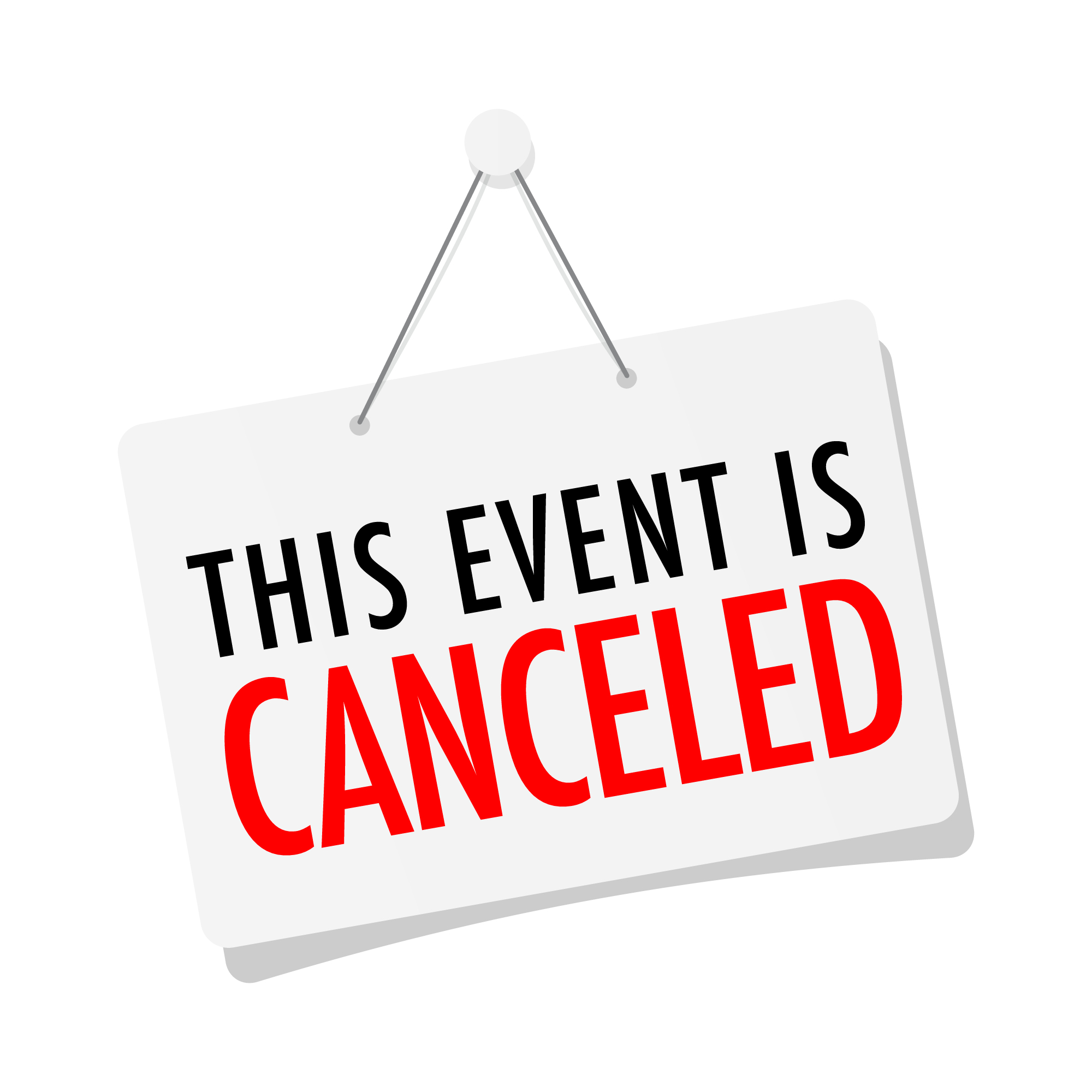 Event cancelled